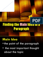 3 Main Idea of A Paragraph