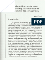 Análise de Discurso e Ensino de Línguas