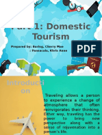 Part 1: Domestic Tourism: Prepared By: Baring, Cherry Mae: Pansacala, Khris Anne