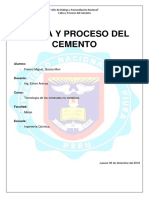 Caliza y Proceso Del Cemento