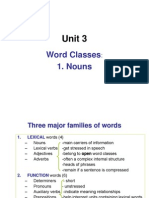 Unit 3.word Classes - Nouns