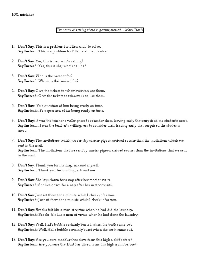 1001 Mistakes | PDF | Language Arts & Discipline | Religion & Spirituality