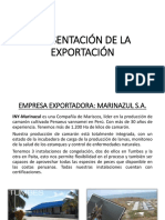 Presentación de La Exportación