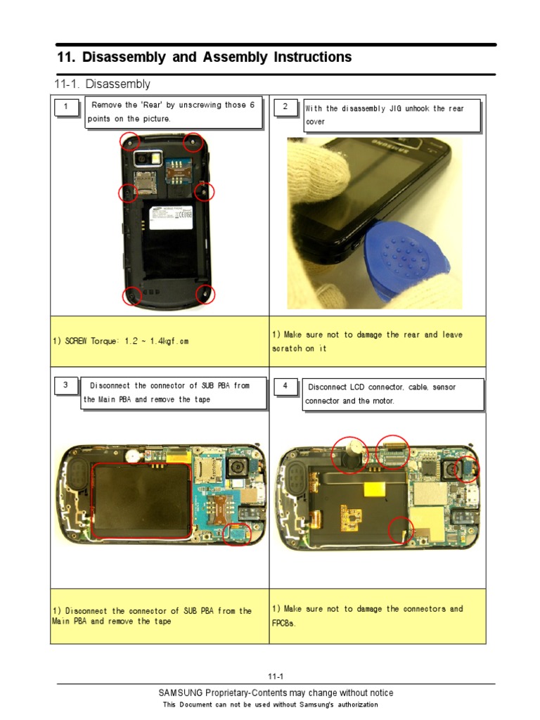 Disassembly & Reassembly PDF Electrical Connector Manufactured Goods
