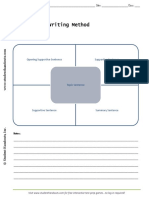 Four Square Writing Method Template PDF