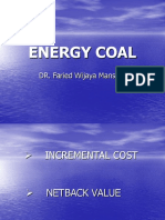Energy Coal: DR. Faried Wijaya Mansoer