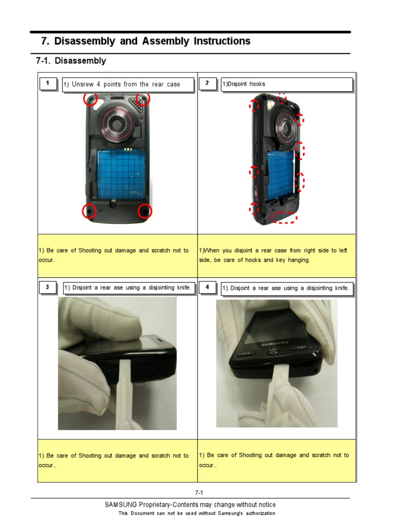 Disassembly and Assembly Instructions | PDF | Equipment | Manufactured ...