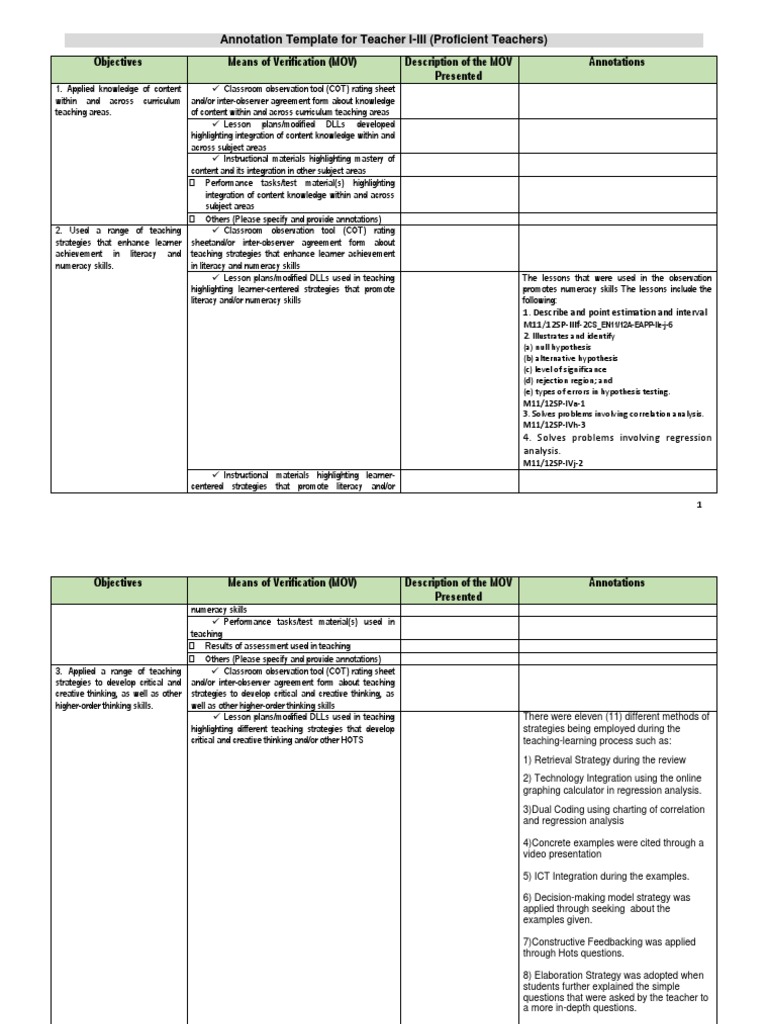 Karen Annotation Docx Lesson Plan Educational Assessment