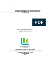 Manual de Auditoría Financiera A Los Estados Financieros Bajo Niif para Empresas Pymes de Calzado PDF