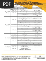 Program of Activities: Date Time Activity Venue