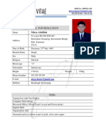 Curriculum Vitae: Personal Information