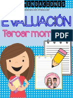 Recomendaciones Tercer Momento de Evaluación