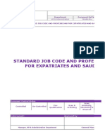 Fm-Hra-0062 Standard Job Code and Professions For Expatriates and Saudis