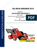 Virtual Baja Saeindia Guidelines 2019