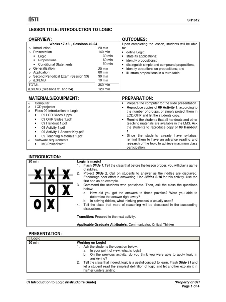 09 Instructor's Guide PDF | PDF | Truth | Question
