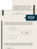 Pengaruh E-Service Quality Dan E-Trust Terhadap E-Customer Satisfaction