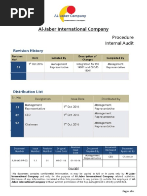 Internal Audit
