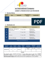 Material Management Plan