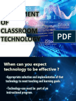 Assessment OF Classroom Technology