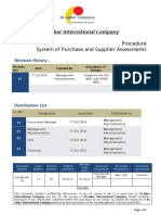 System of Purchase and Supplier Assessments