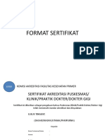 15. Format Sertifikat