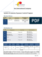 Asbestos Exposure Control Program