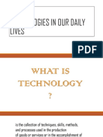 Technologies in Our Daily Lives