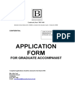 Application Form (Graduate Accompanist) - 0