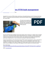 OTDR Automates FTTH Fault Management