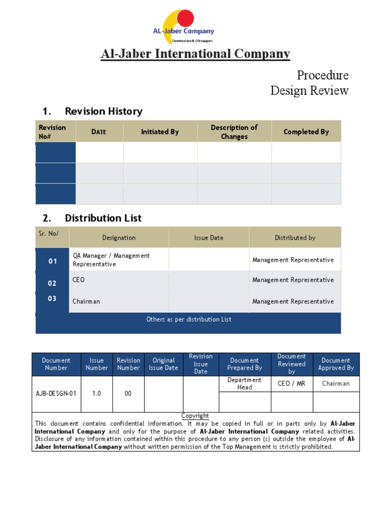Procedure For Design Review | PDF | Specification (Technical Standard ...