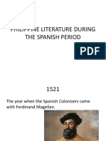 Philippine Literature During The Spanish Period