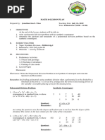 Polynomial Division Problem and Its Synthetic Counterpart 