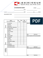 Inspection Form for Sanitary Works