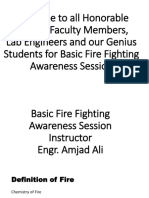 Fire Fighting and Safety Awareness
