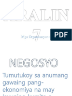 Mga Organisasyon NG Negosyo