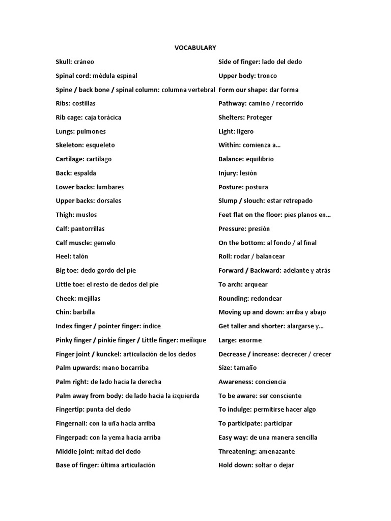 Vocabulario Musical Inglés PDF Ópera Formas musicales