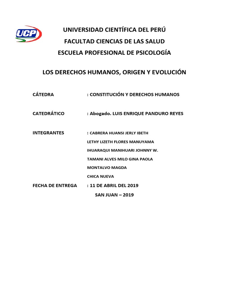 Origen y Evolución de los Derechos Humanos | PDF | Derechos humanos ...