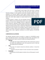 Approved Guidelines For Synopsis Thesis PHD Degree