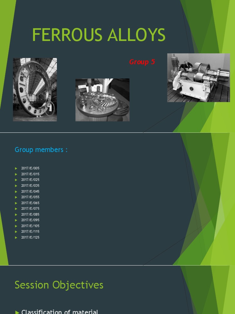 Types of Ferrous Alloys Explained | PDF | Alloy | Steel