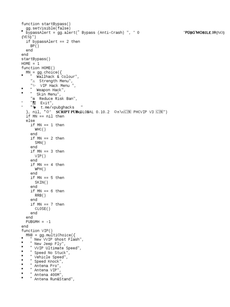 Jugad PUBG All Fix Script 4.0, PDF, Color