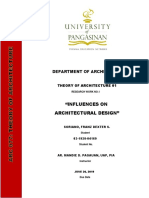 "Influences On Architectural Design": Department of Architecture