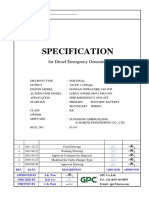 1. Specification for Diesel Emergency Generator S1143