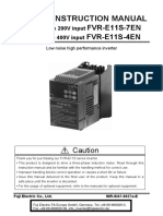 Instruction Manual: FVR-E11S-7EN FVR-E11S-4EN