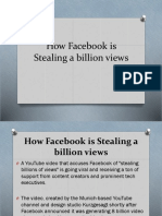 How Facebook Is Stealing A Billion Views