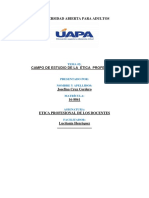 Universidad Abierta para Adultos: Campo de Estudio de La Ética Profesional