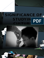 Significance of Studying Culture, Society and Politics
