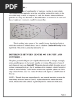 Centre of Gravity Micro-Project