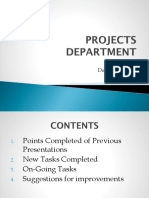 Projects Department