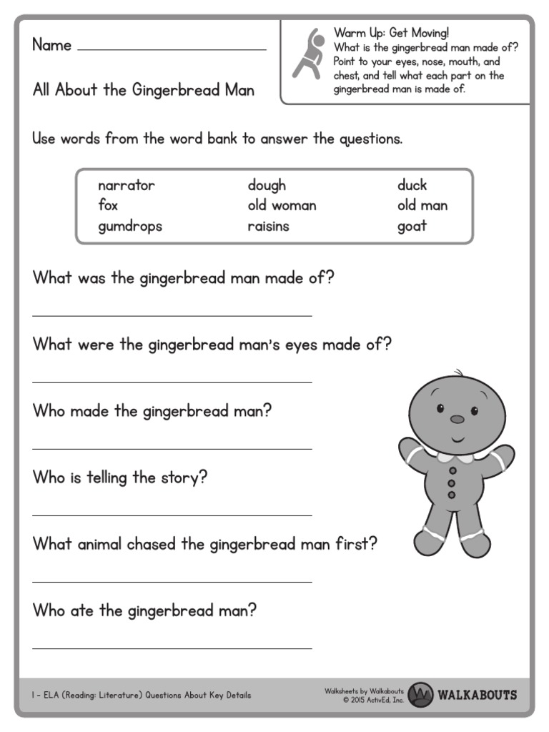 Gingerbread Man Activity | PDF