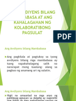 Ang Awdiyens Bilang Mambabasa at Ang Kahalagahan NG